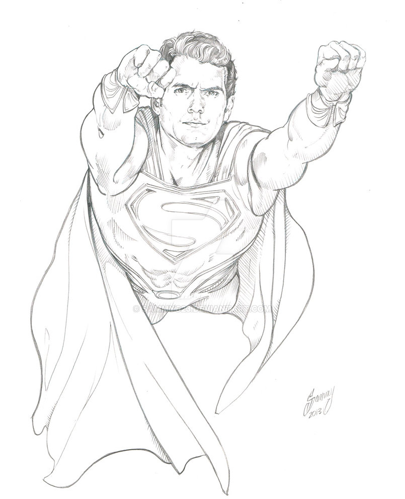 Man Of Steel Drawing at GetDrawings | Free download