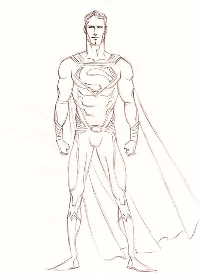 Man Of Steel Drawing at GetDrawings | Free download