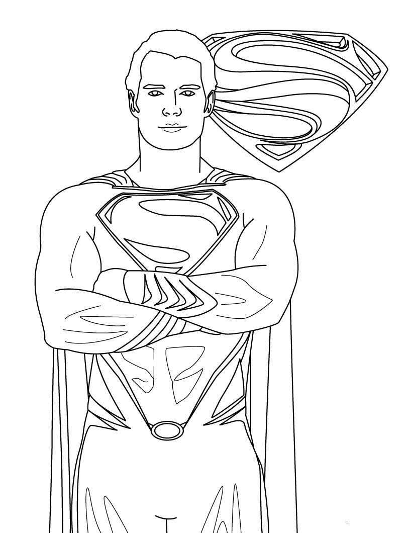 820x1060 Man Of Steel Coloring Pages Just Colorings