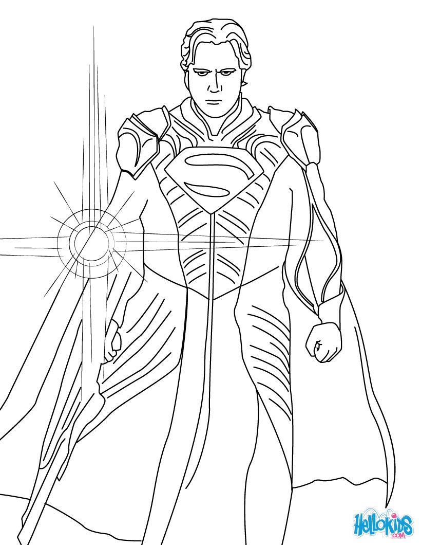 820x1060 Man Of Steel Coloring Pages