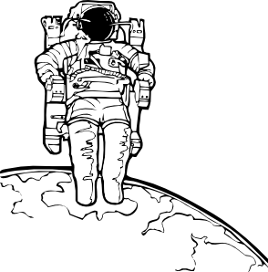 294x298 Man On The Moon Clipart