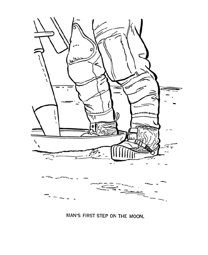 670x820 Usa Printables Man On The Moon Coloring Pages