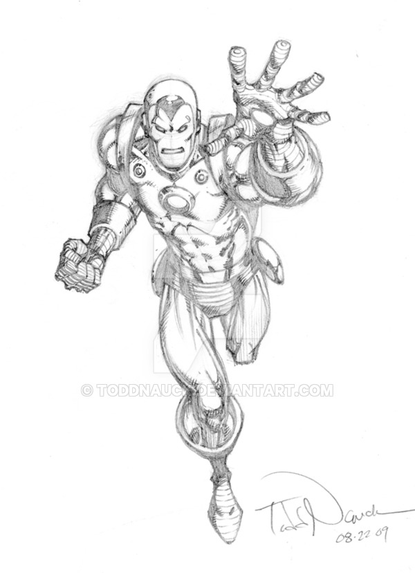 600x828 Iron Man Pencil Sketch By Toddnauck