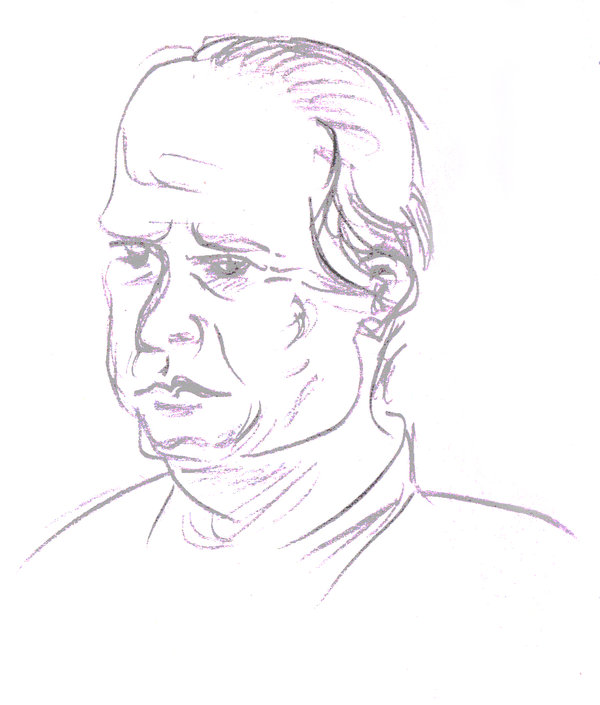 600x705 Rough Pencil Sketch