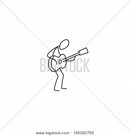 450x470 Stick Figure Man Playing Guitar Vector Amp Photo Bigstock