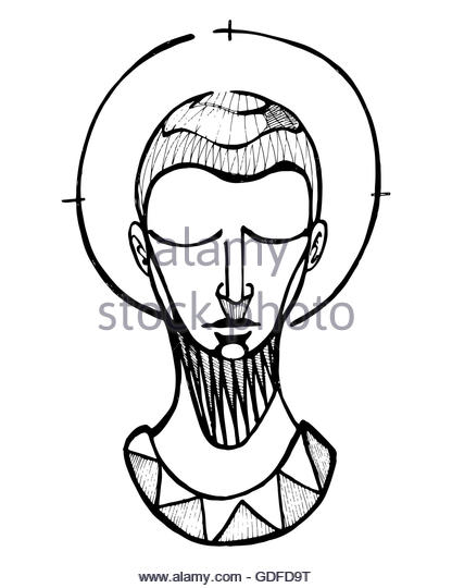 416x540 Hand Drawn Illustration Drawing Praying Stock Photos Amp Hand Drawn