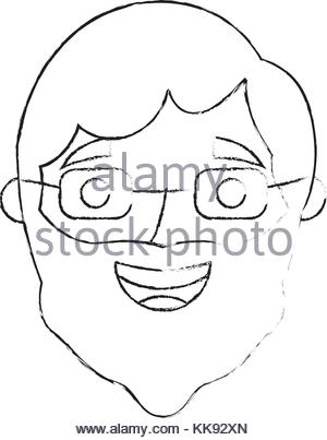 300x403 Sketch Profile Head Man Character Stock Vector Art Amp Illustration