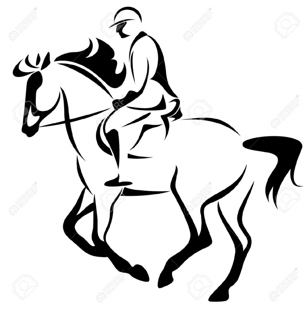 Man Riding Horse Drawing at GetDrawings | Free download