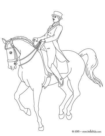 364x470 Man Training A Horse Coloring Pages
