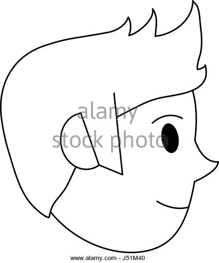 450x540 Side Face Happy Man Icon Stock Photos Amp Side Face Happy Man Icon