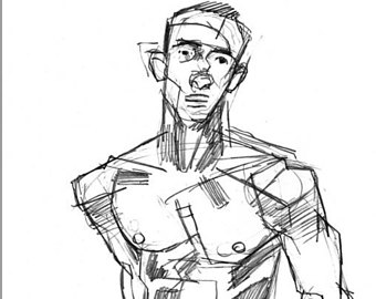 340x270 Naked Man Standing Etsy