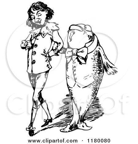 450x470 Cartoon Of A Man With A Fish In His Mouth Thinking