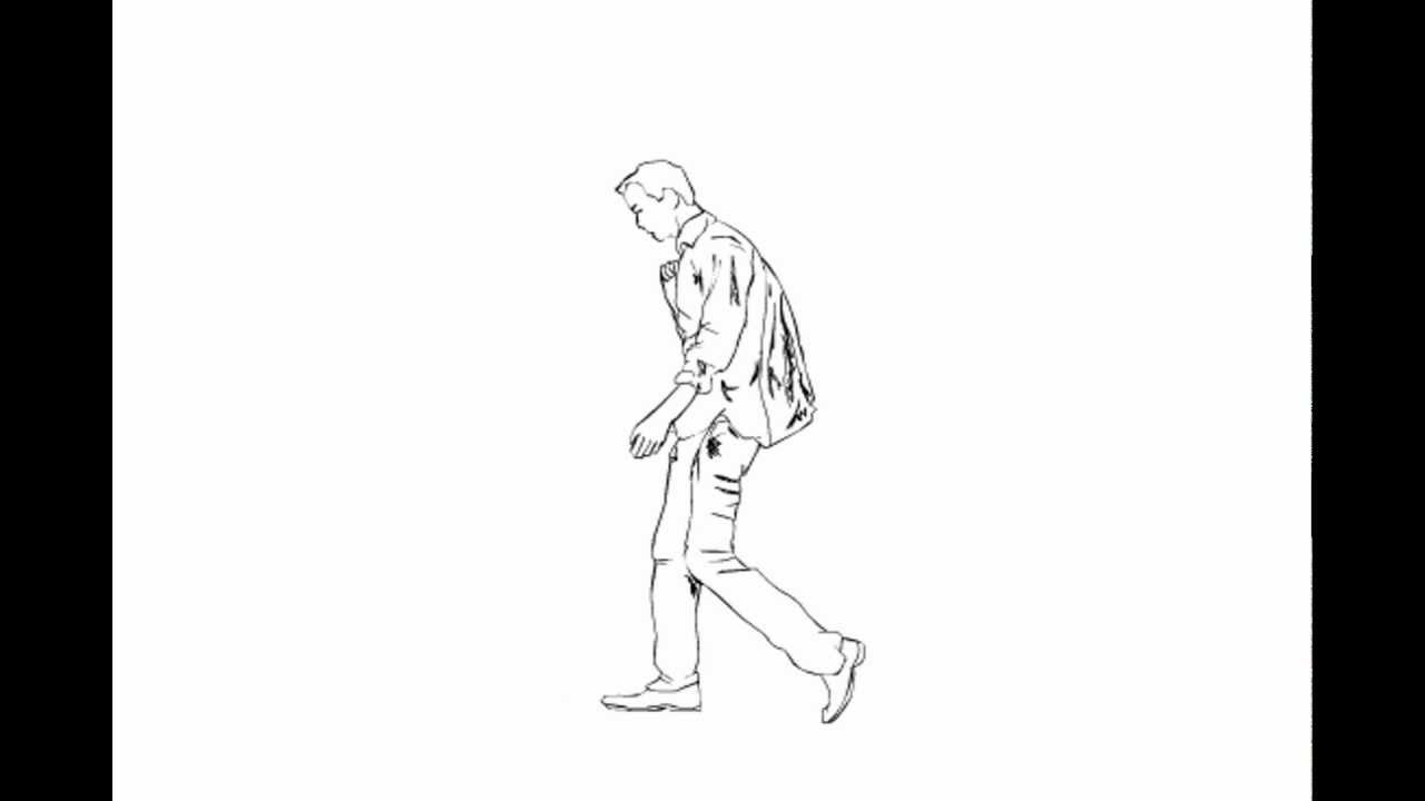 1280x720 Walking Man Rotoscope