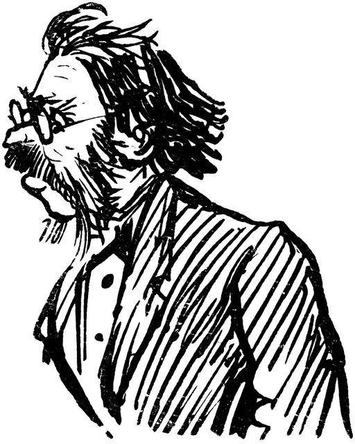 512x640 Man With Glasses (Profile) Clipart Etc