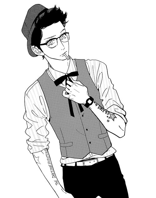 500x632 Anime Guy With Tattoo