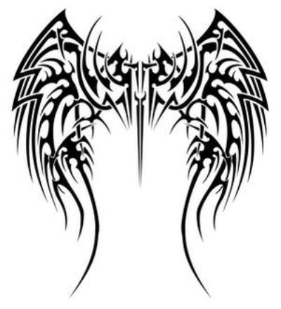 400x439 Uu27itu Angel Wing Tattoos On Back For Men