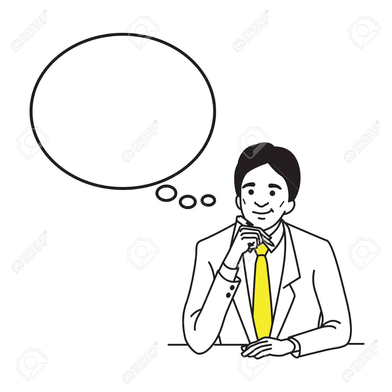 1300x1300 Vector Illustration Character Of Businessman, Suiteman, Boss