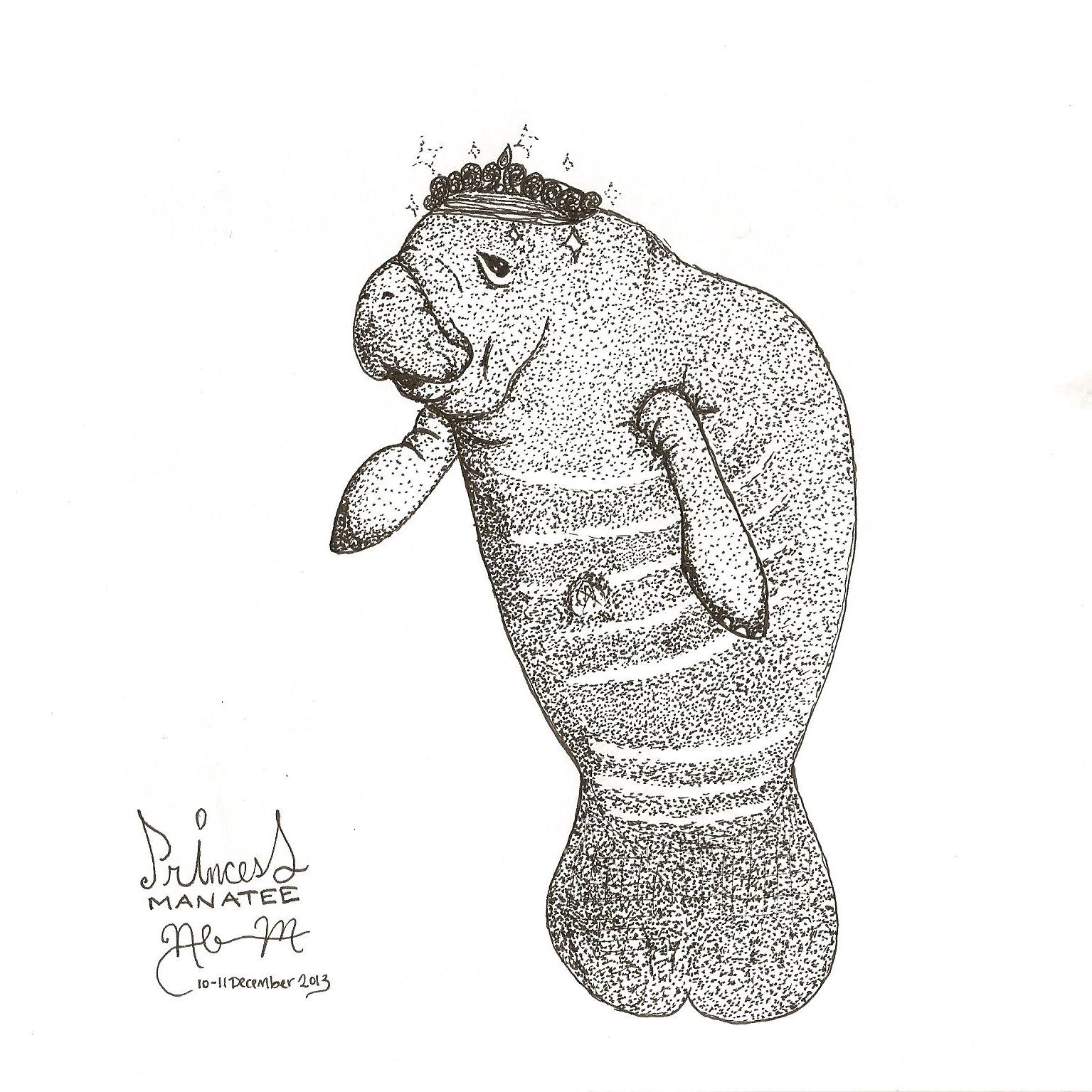 1535x1535 Princess Manatee By Ladycimone