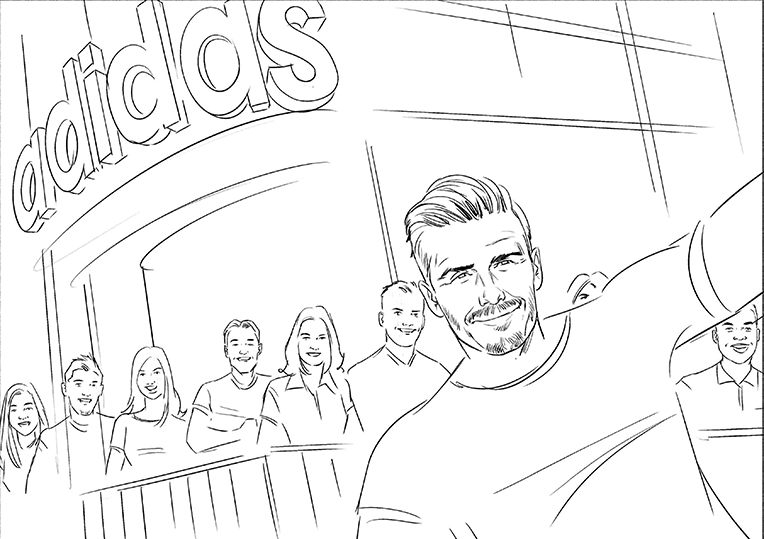 764x539 David Beckham's Selfie Stunt With Adidas