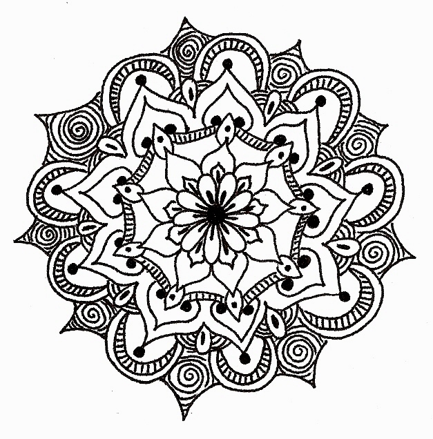 627x636 Mandala Monday Doodles The Doodle Daily