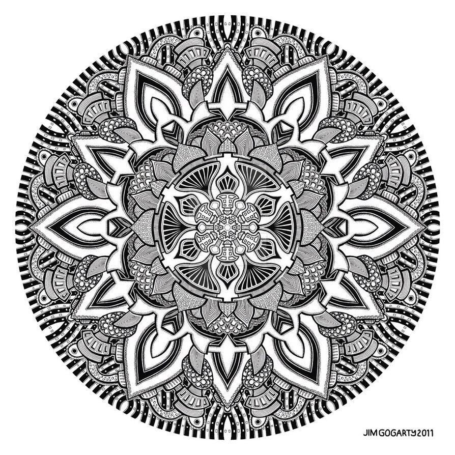894x894 Mandala Drawing 10 By Mandala Jim