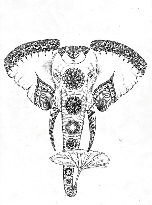 593x800 Mandala Drawing