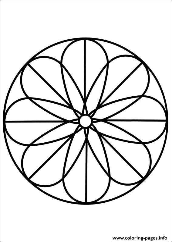 567x794 Easy Simple Mandala 88 Coloring Pages Printable