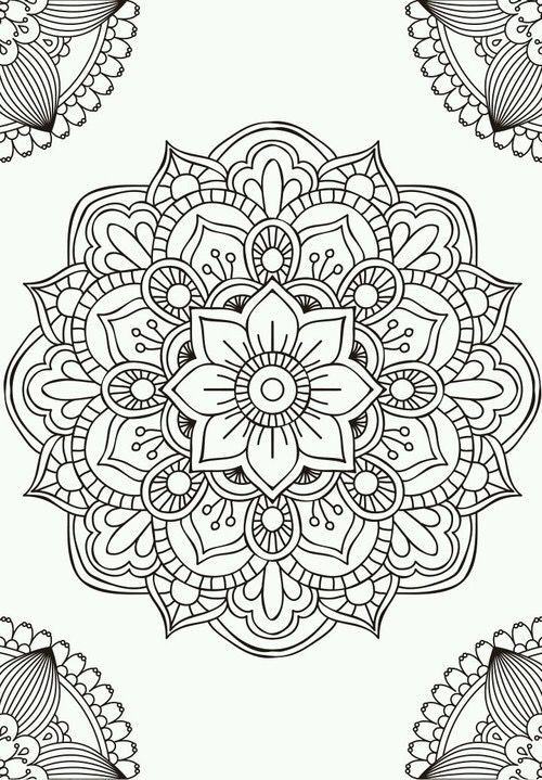 500x719 Ideas Collection Printable Mandala Drawing Easy Also Sheets