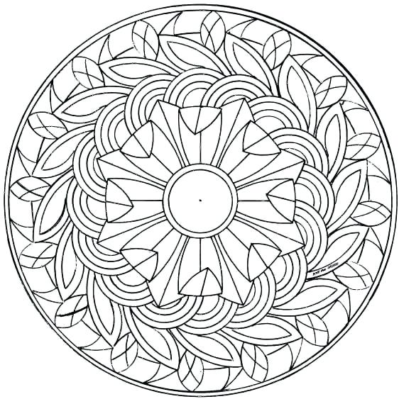 562x563 Online Mandalas Coloring Pages Free Mandala Coloring Pages