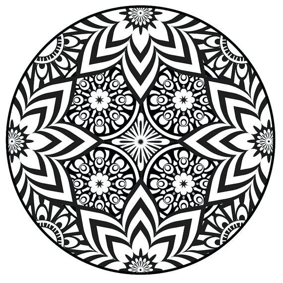 570x570 Mandala Coloring Pages Online Media