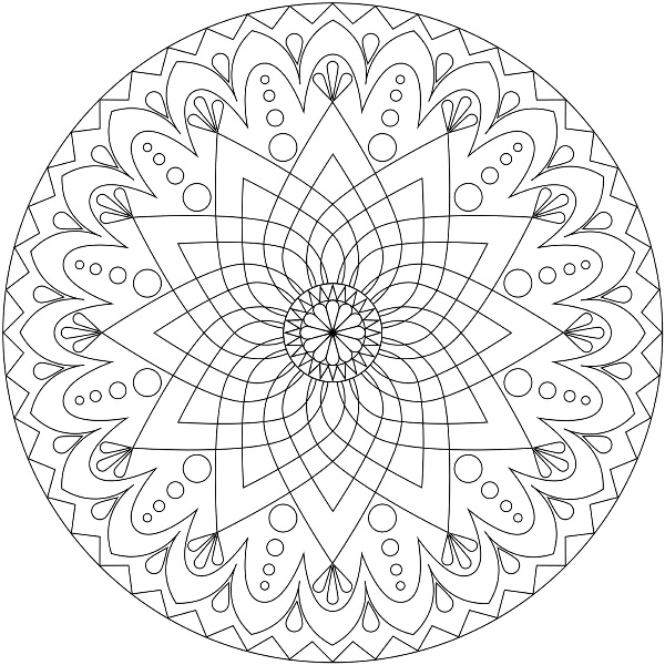 600x600 Coloring Picture Mandala Coloring Pages Printable And Colors