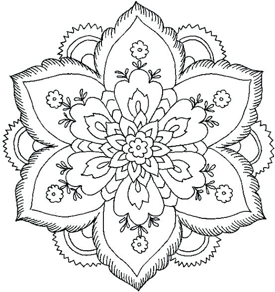 553x587 Unicorn Mandala Coloring Pages