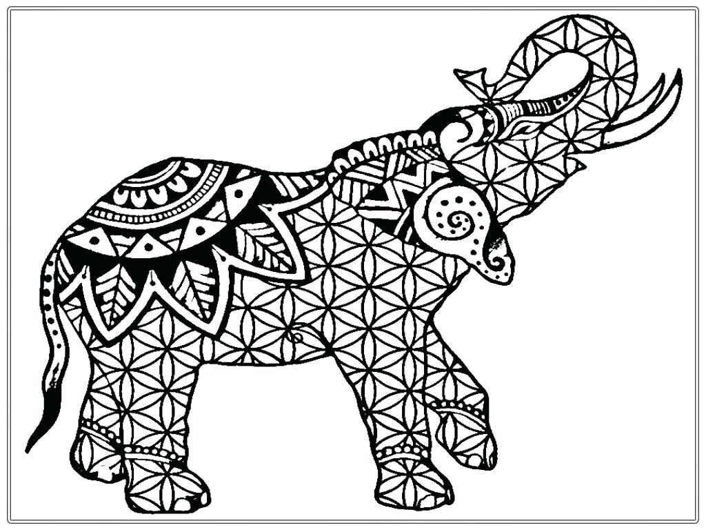 1024x768 Coloring Coloring Page Of Elephant