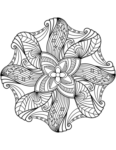 371x480 Flower Mandala Coloring Page Free Printable Coloring Pages
