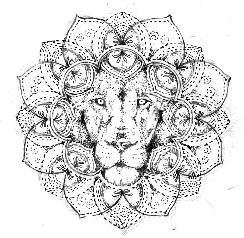 1024x1000 Lion Mandala, Tattoo Design Free By Agresivoo