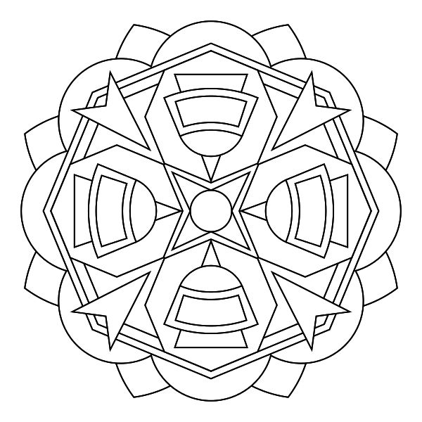 600x600 64 Best Mandalas Images On Coloring Books, Butterflies