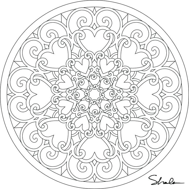 736x736 Mandala Coloring Pages Online Mandala Printable Image Gallery