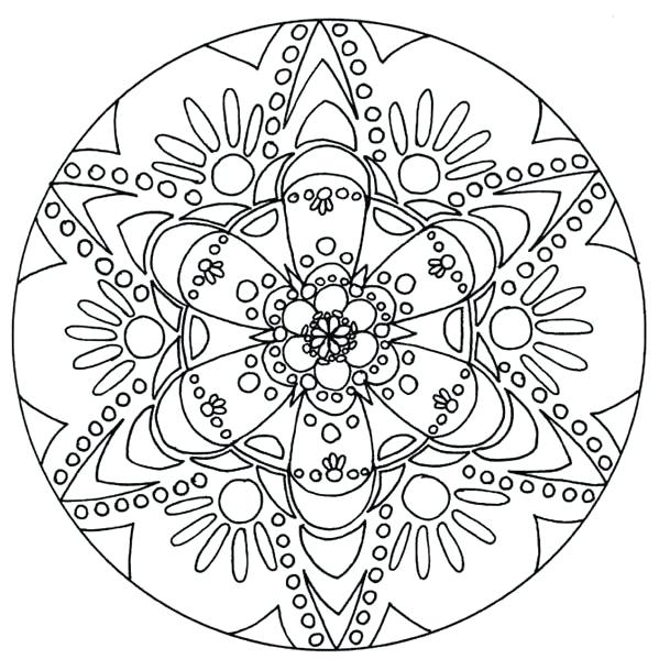 599x599 Spring Mandala Coloring Pages Mandala 7 Coloring Pages Online