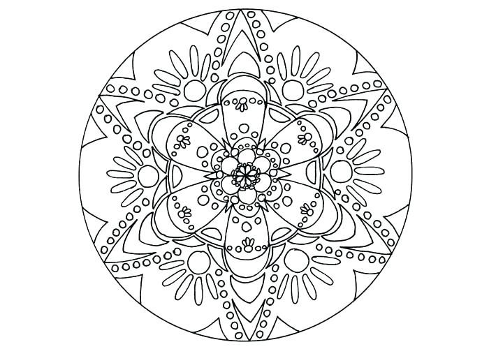 700x500 Online Mandala Coloring Pages