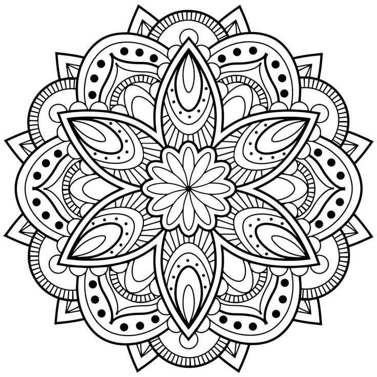 736x736 Mandala Coloring Pages For Adults For Android, Ios And Windows