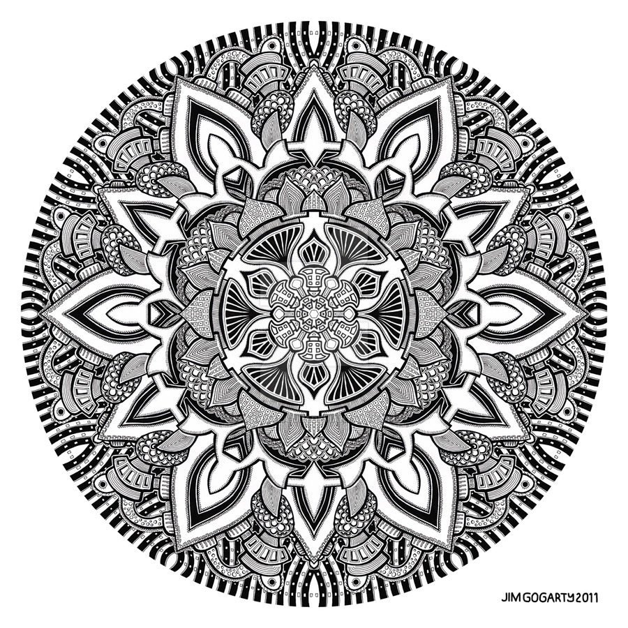 900x900 Mandala Drawing 10 By Mandala Jim