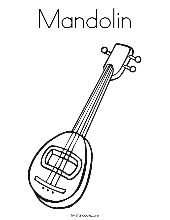 685x886 Mandolin Coloring Pages
