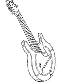 Mandolin Drawing at GetDrawings | Free download