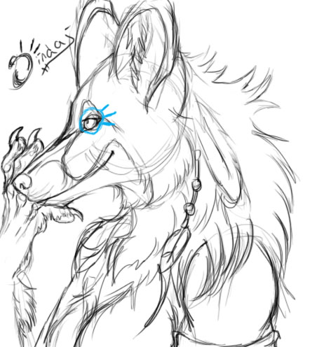 442x496 Sindaj Maned Wolf By Sindaj