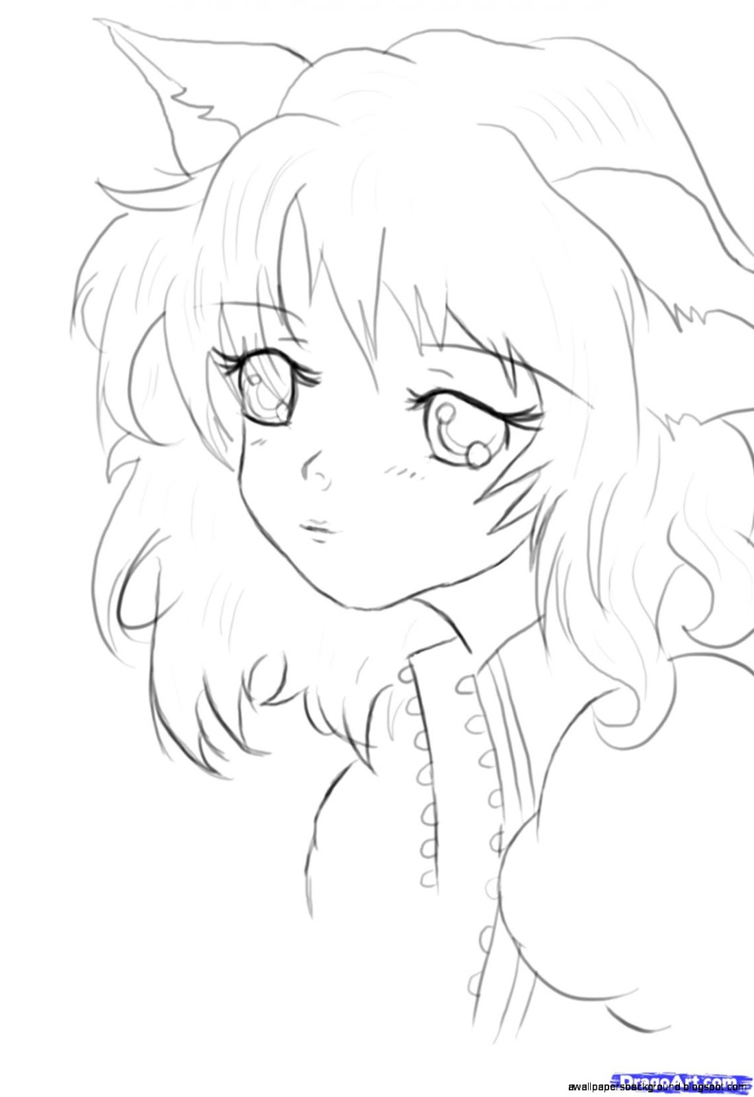 1099x1600 Cute Anime Animal People Characters Wallpapers Background