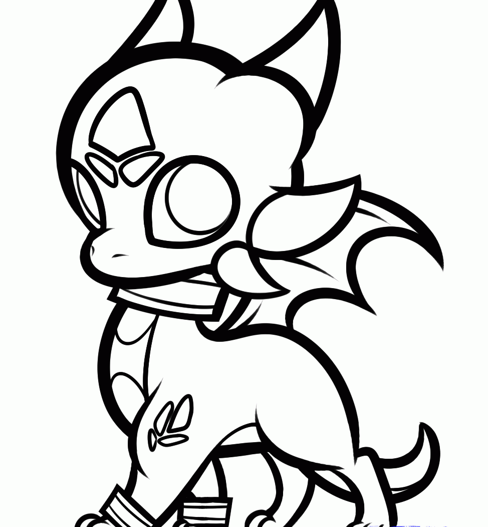 974x1050 Anime Animals Coloring Book And Drawing Free Animal Pages