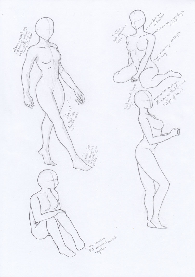 750x1065 Female Manga Body Studies By Aoempires