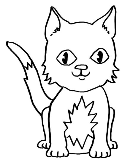 448x547 How To Draw A Cat