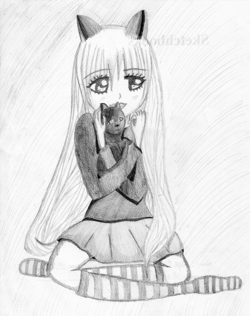 796x1004 Cute Cat Girl By Sketchart2