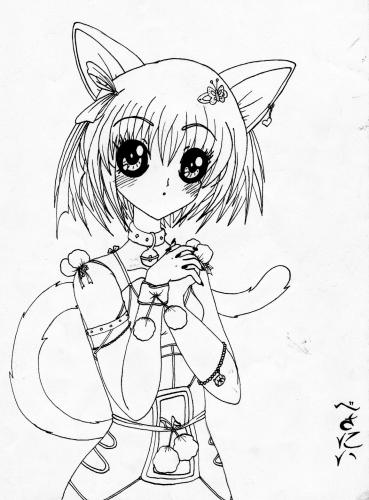369x500 Manga Cat Girl Drawing Read Manga